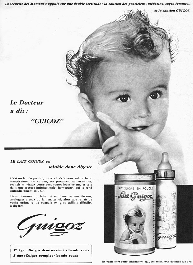 Publicité Guigoz 1961