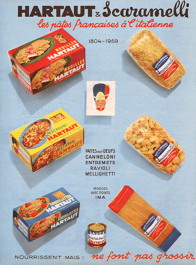 Publicité Hartaut 1959