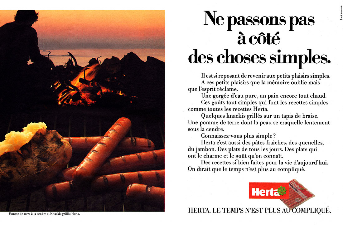 Publicité Herta 1985