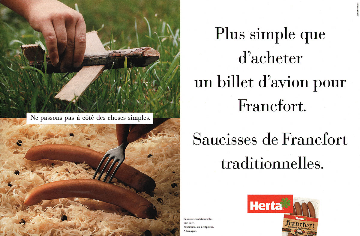 Publicité Herta 1996