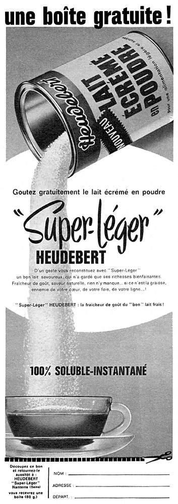 Publicité Heudebert 1961