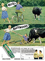 Publicit Hollywood 1958