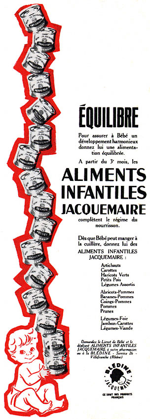 Publicité Jacquemaire 1957
