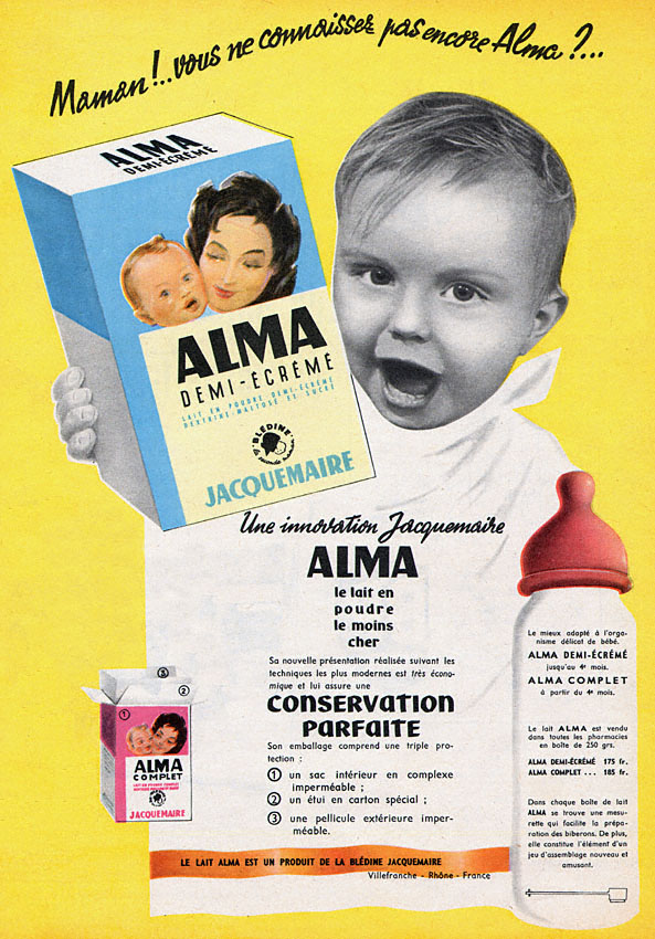 Publicité Jacquemaire 1958