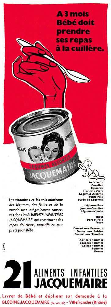 Publicité Jacquemaire 1958