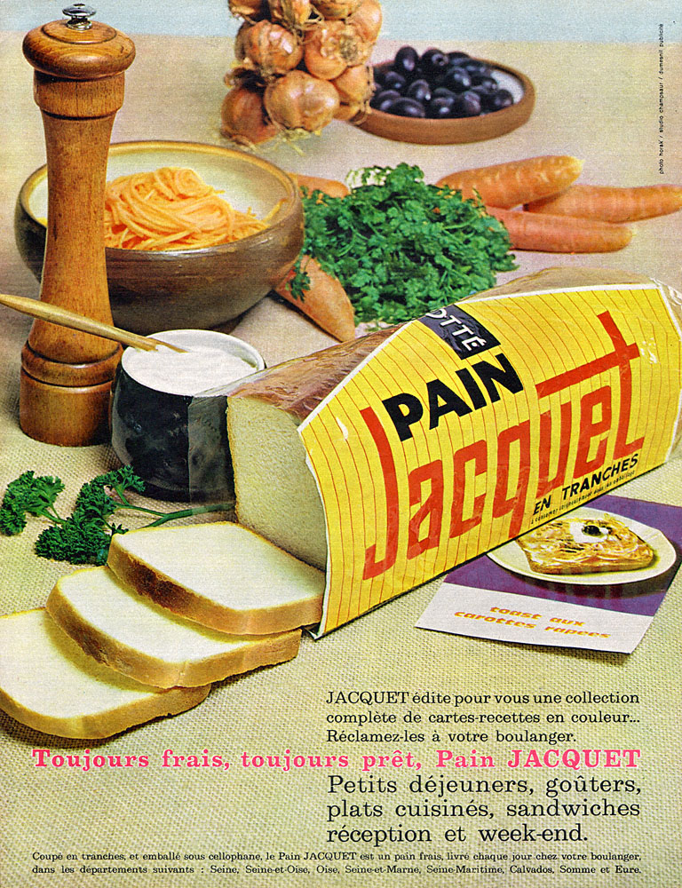 Publicité Jacquet 1964