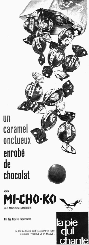 Publicité La pie qui chante 1961