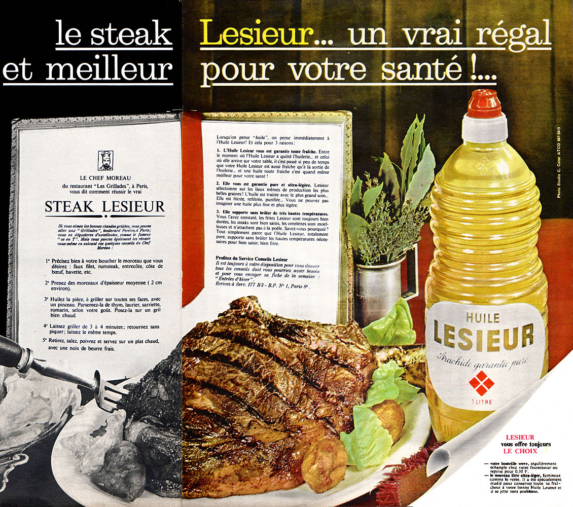 Publicité Lesieur 1963