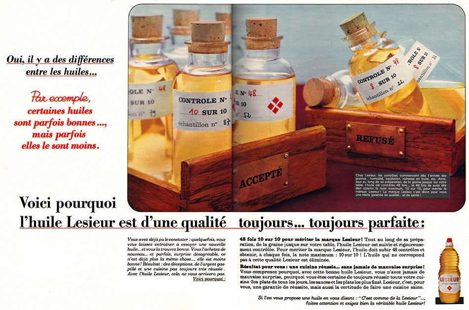 Publicité Lesieur 1965