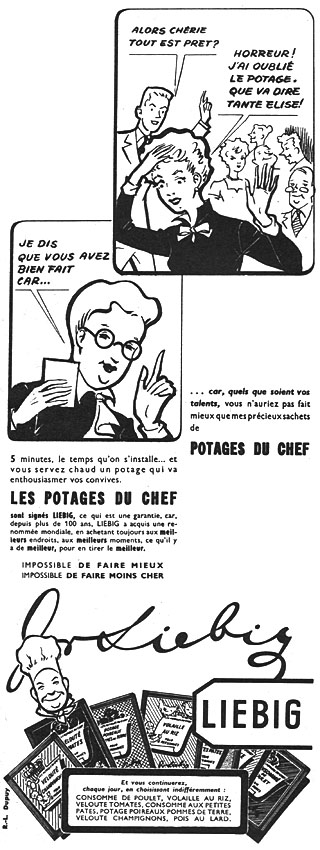 Publicité Liebig 1952