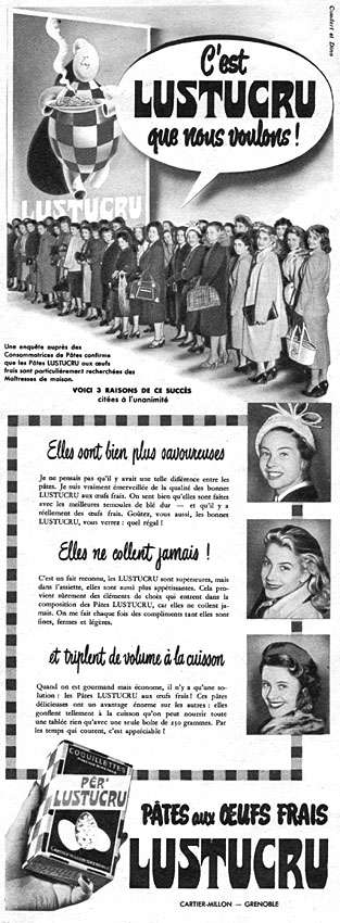 Publicité Lustucru 1952