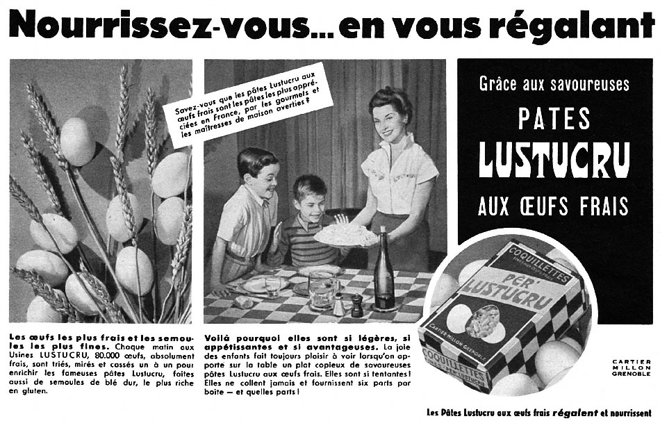 Publicité Lustucru 1953