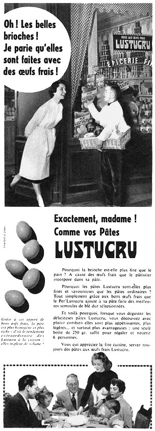 Publicité Lustucru 1955