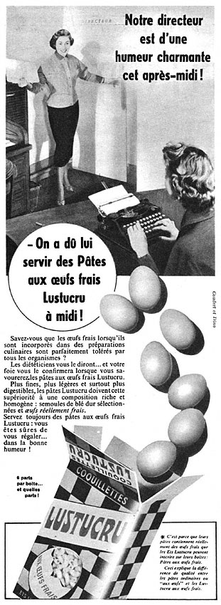 Publicité Lustucru 1955