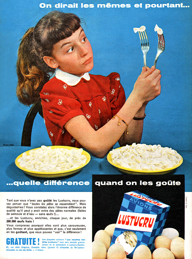 Publicité Lustucru 1959