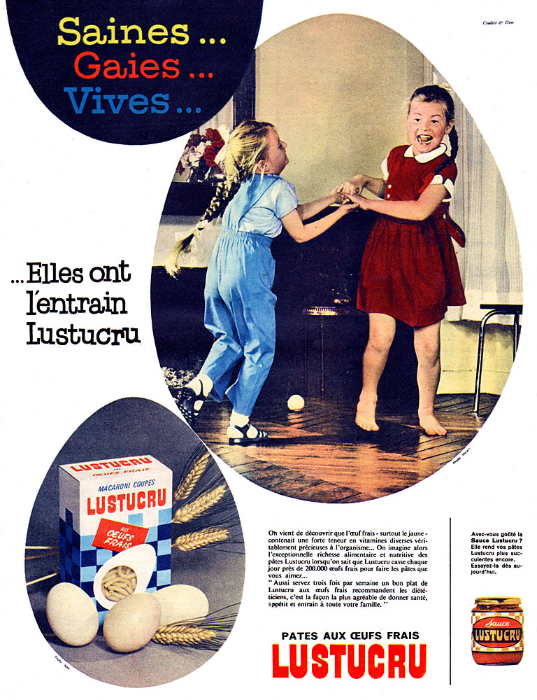 Publicité Lustucru 1961