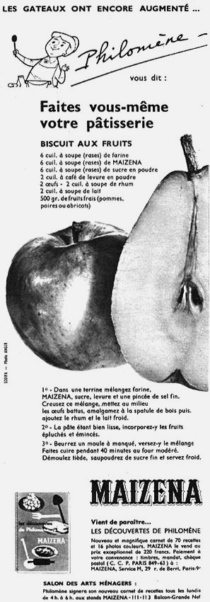 Publicité Maizena 1958