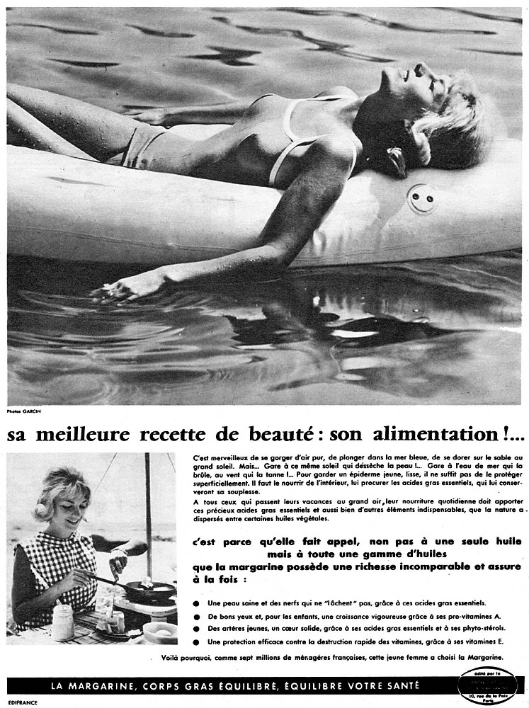 Publicité Margarine 1959