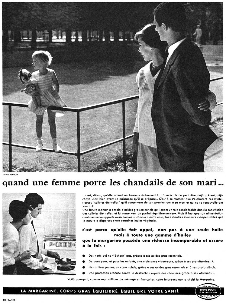 Publicité Margarine 1959