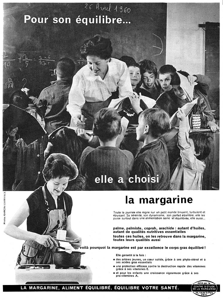 Publicité Margarine 1960
