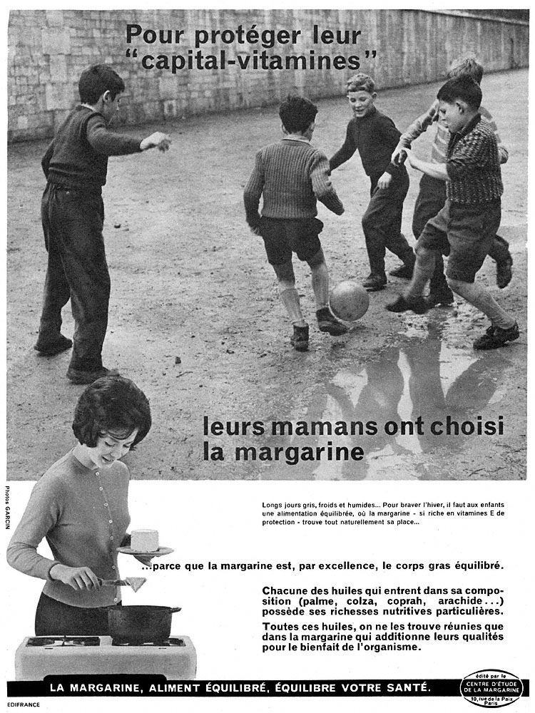 Publicité Margarine 1960