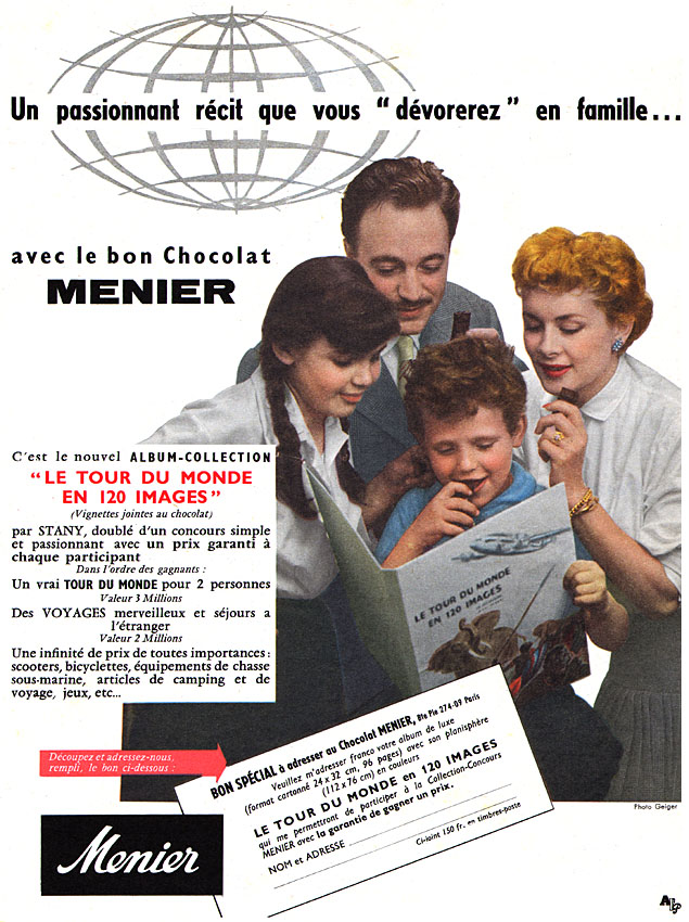 Publicité Menier 1956