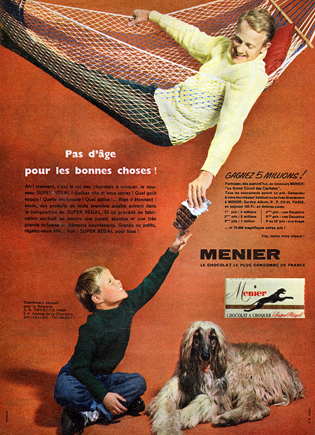 Publicité Menier 1958