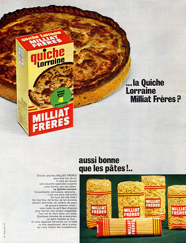 Publicité Milliat Frres 1966