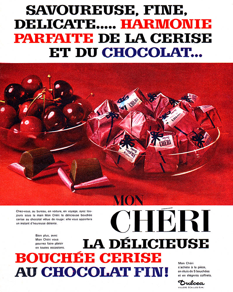Publicité Mon Chri 1962