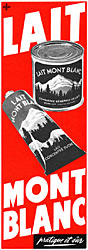 Publicit Mont Blanc 1956