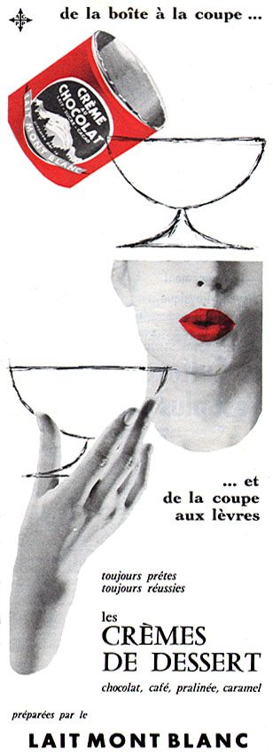 Publicité Mont Blanc 1956