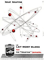 Publicit Mont Blanc 1957