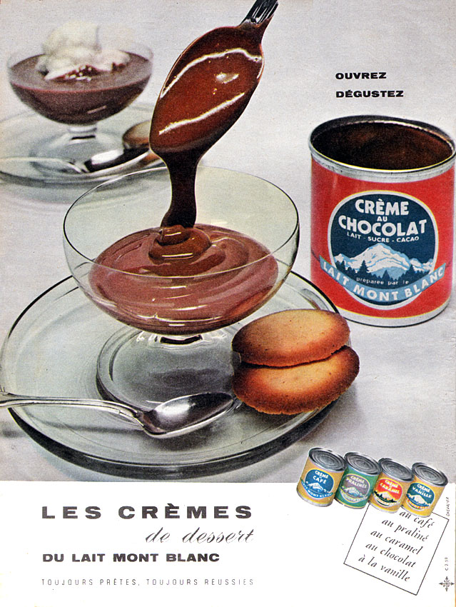 Publicité Mont Blanc 1959