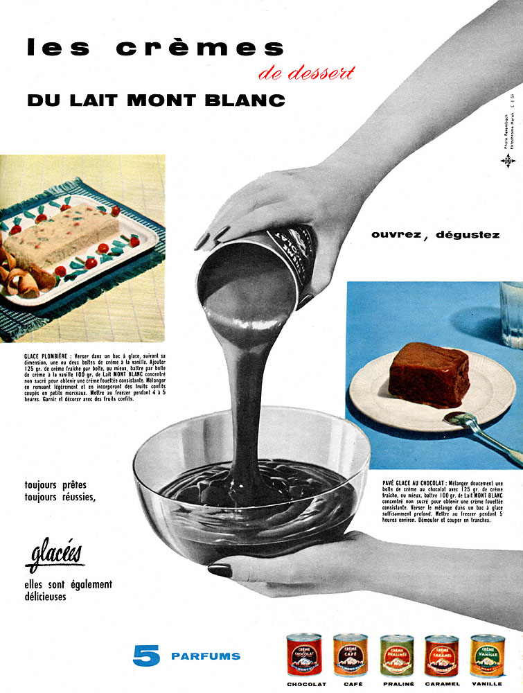 Publicité Mont Blanc 1959