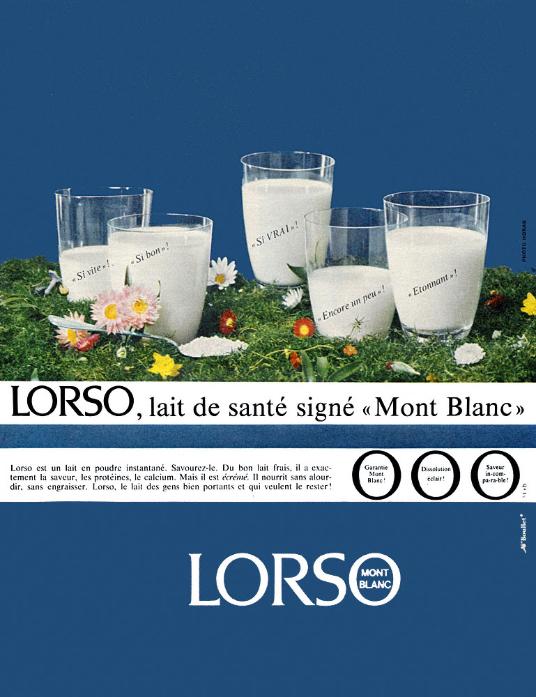 Publicit� Mont Blanc 1965