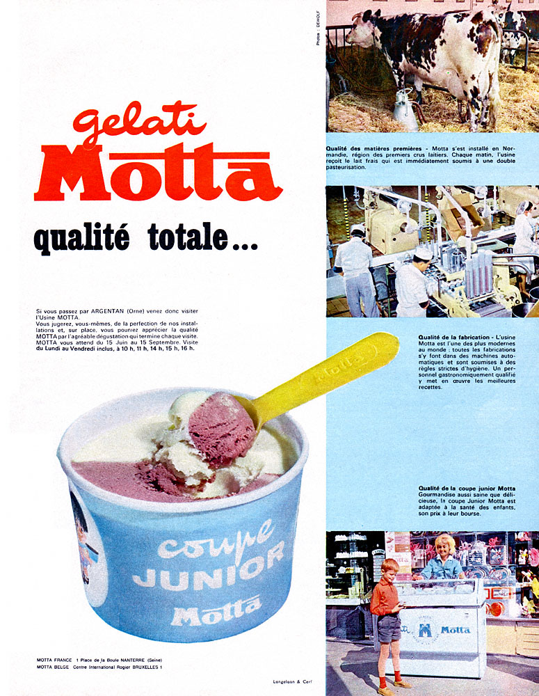 Publicité Motta 1963
