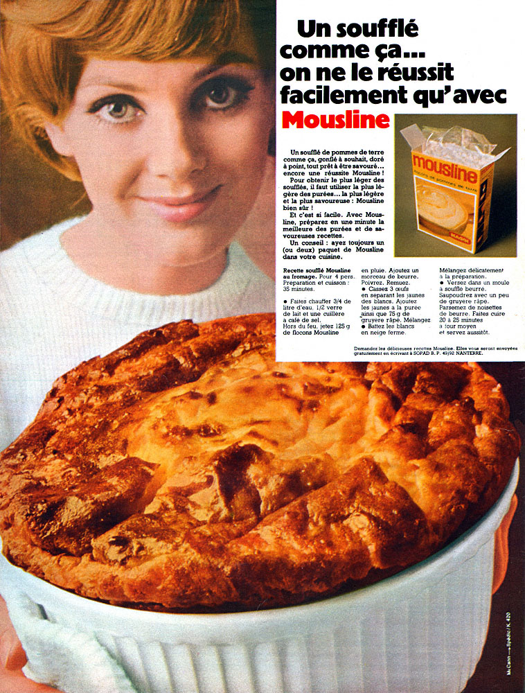 Publicit� Mousline 1969