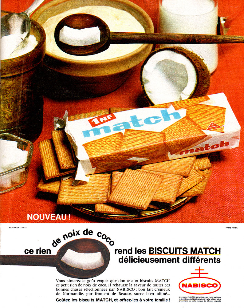 Publicité Nabisco 1962