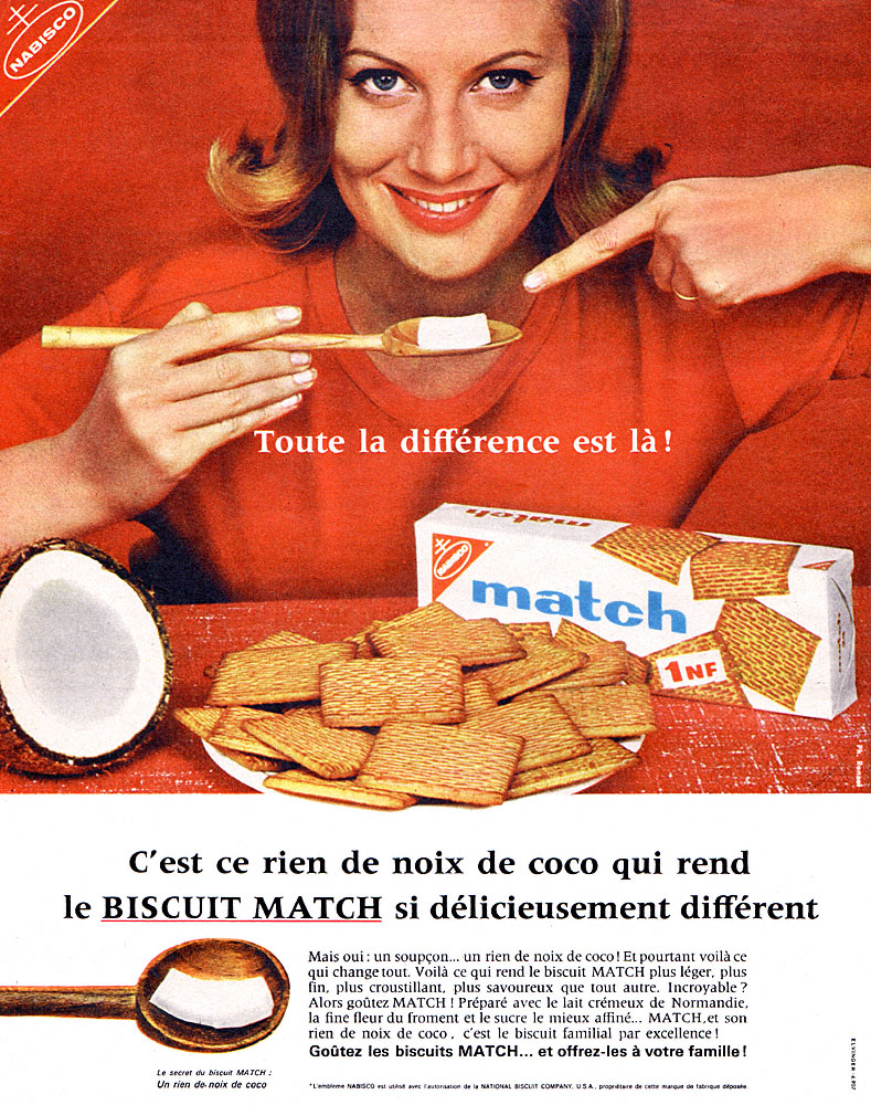 Publicité Nabisco 1962