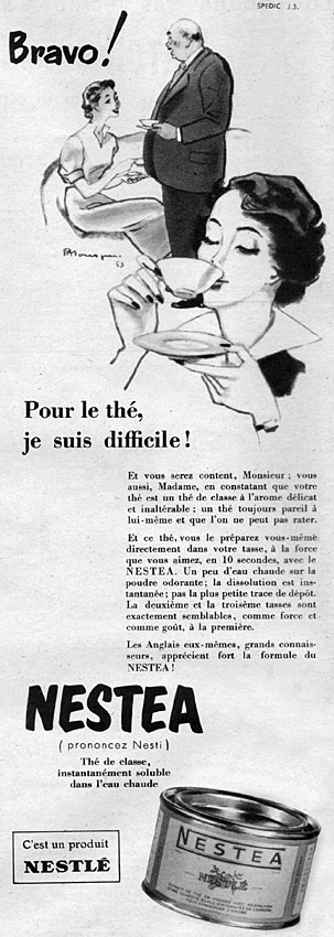 Publicité Nestl 1953