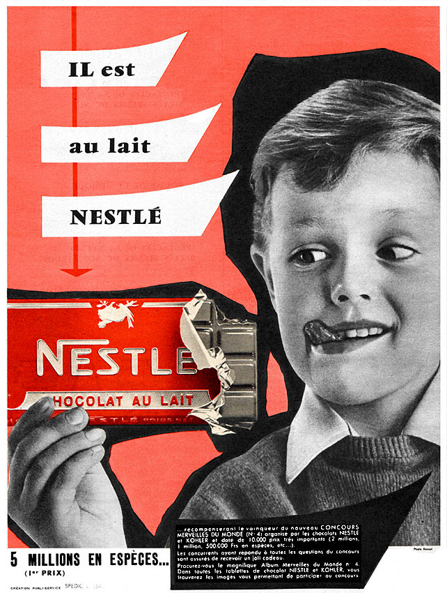 Publicité Nestl 1957