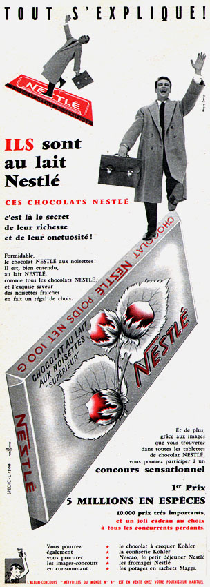 Publicité Nestl 1958