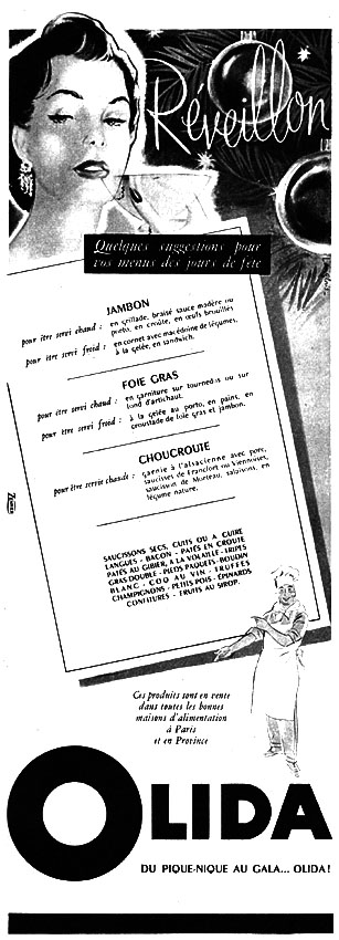 Publicité Olida 1954