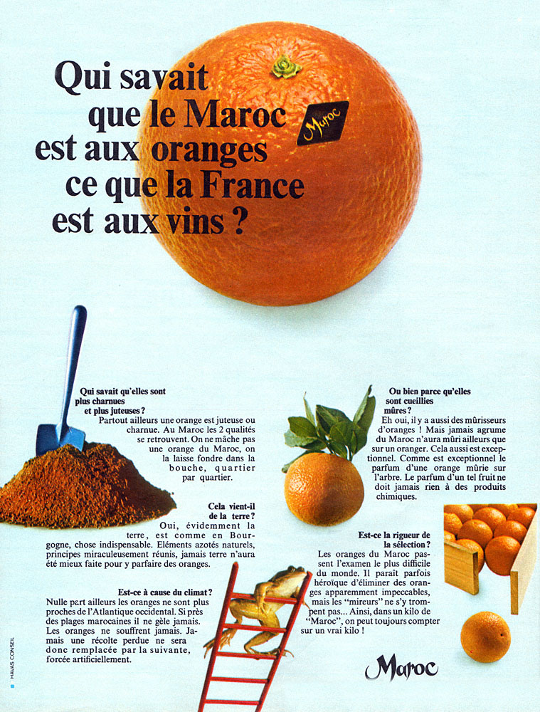 Publicit� Orange 1969