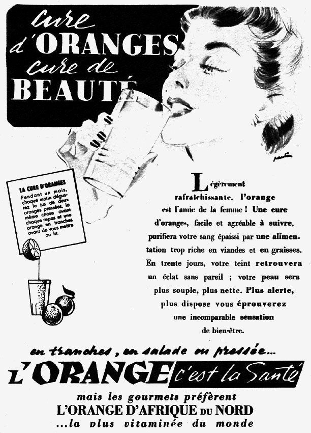 Publicité Orange 1951