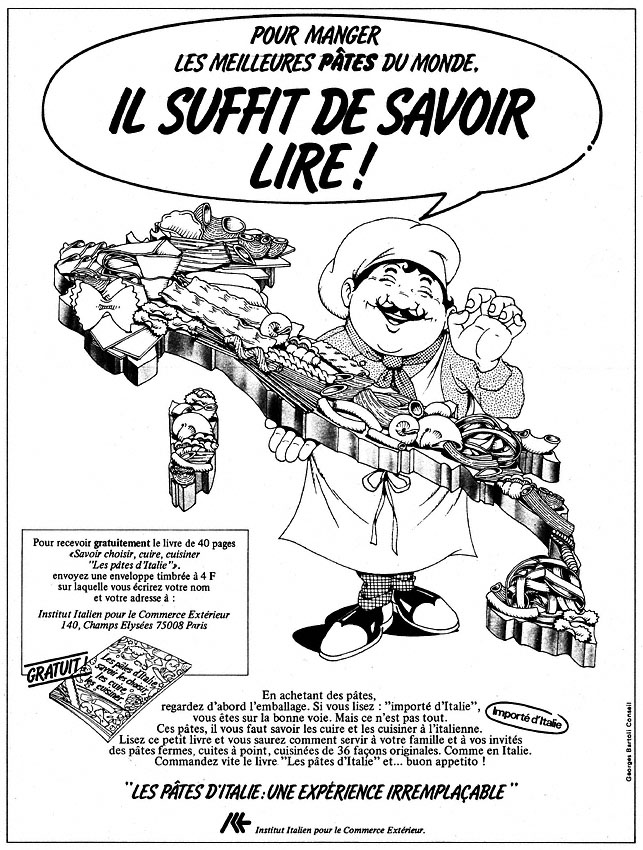Publicité Pates 1982