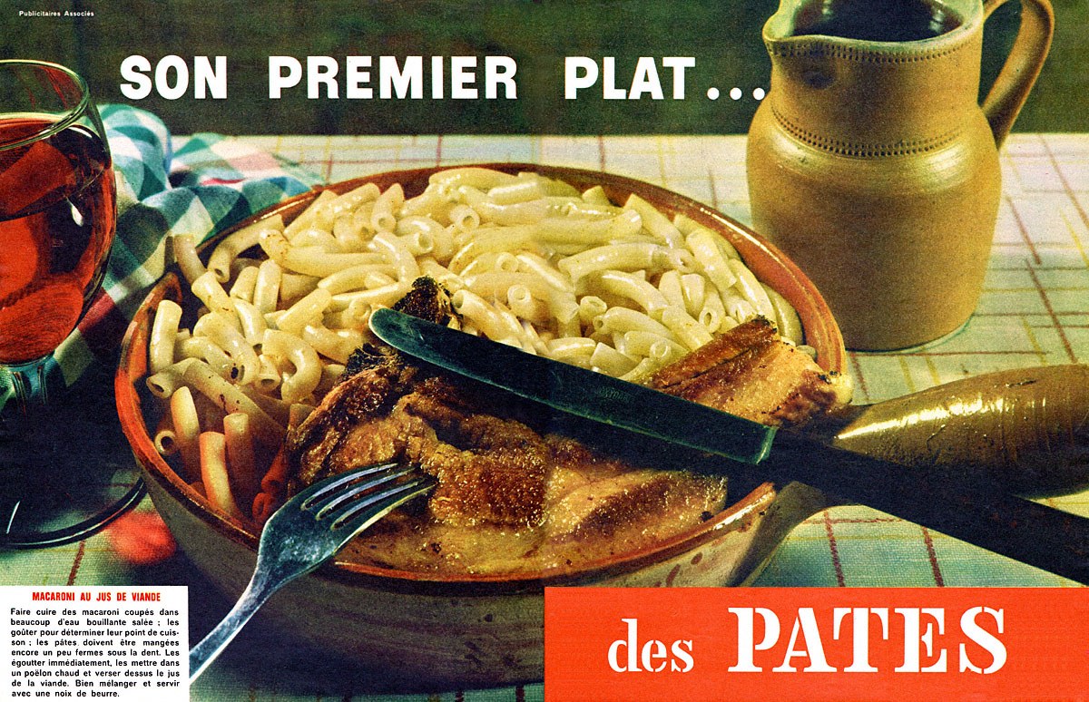 Publicité Pates 1962