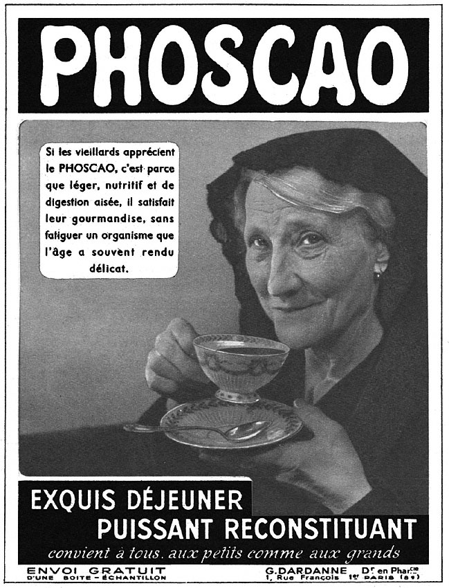 Publicité Phoscao 1952