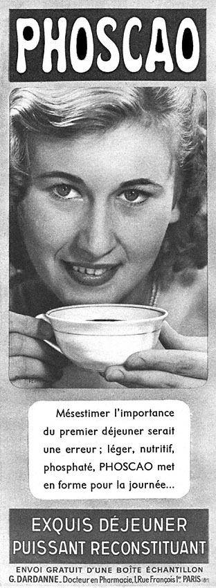 Publicité Phoscao 1952