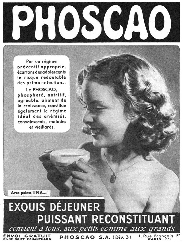 Publicité Phoscao 1956